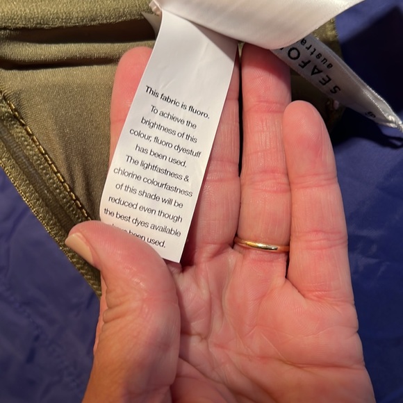 NWT - Seafolly Women's Bustier Bandeau Bikini Top - Paradise Garden Avocado - 12 - Picture 12 of 14